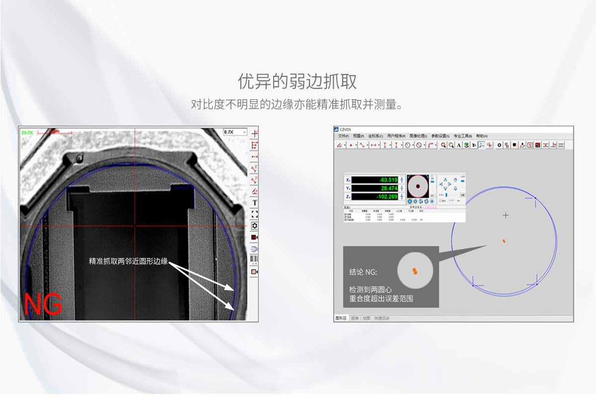 优异的弱边抓取  